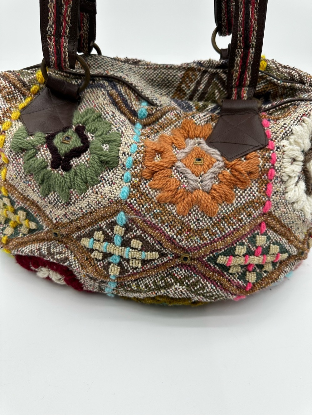 Anthropologie Miss Albright Y2K vagabond style Embroidered Bohemian Bag - Picture 11 of 13